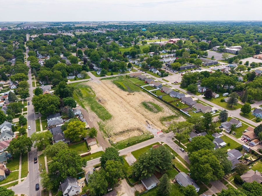 Aerial view of the Baltimore Fields site in Waterloo
